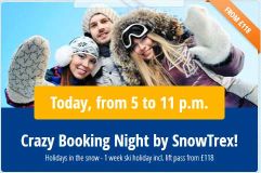 SnowTrex Crazy Booking Night - 12th November 2015