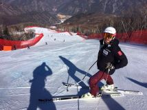 Athletes Training on 2018 Olympic Downhill Run