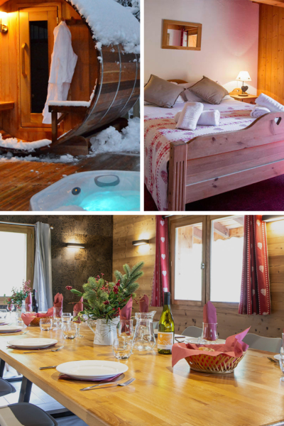 La Plagne 1800 - Half board chalet with hottub and Sauna - Free Spaces