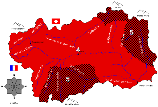 Alpine Avalanche Risk - France, Italy and Switzerland 9th January 2018