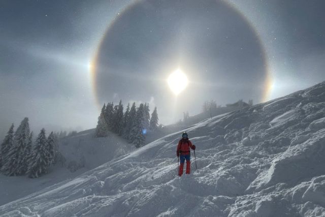 Halo and Supralateral Arcs at Les Gets - 19th January 2024