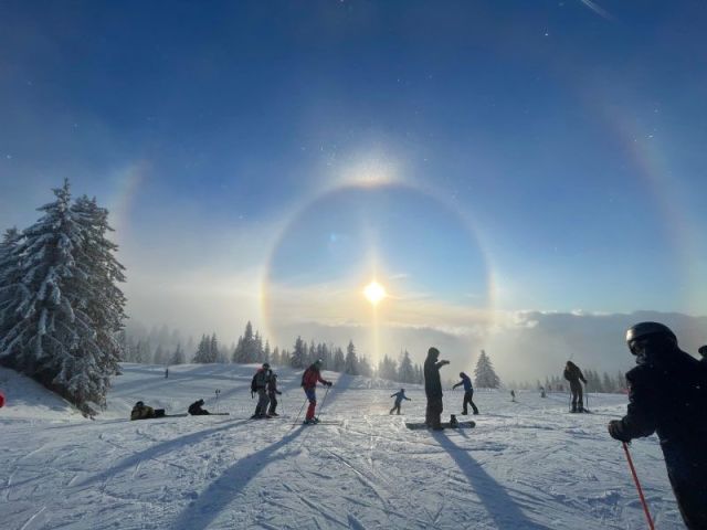 Halo and Supralateral Arcs at Les Gets - 19th January 2024