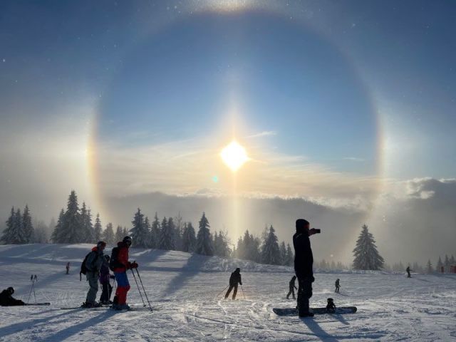 Halo and Supralateral Arcs at Les Gets - 19th January 2024