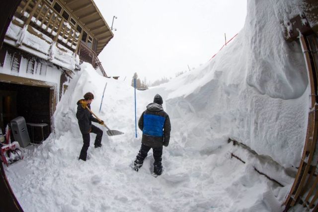 Mammoth Snow Depth Finally Falls