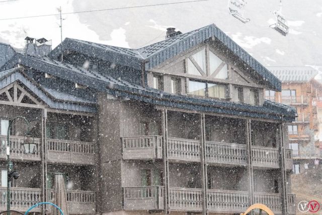 Snow Falling for End of Season