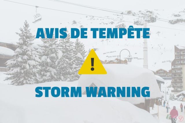 Val Thorens Advises Skiers to Stay Indoors for the Next Few Days