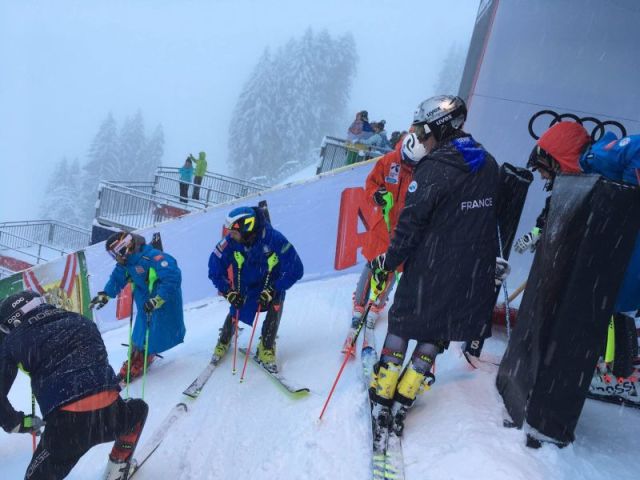 Heavy Snow As Ryding Prepares for Hahnenkamm Slalom 