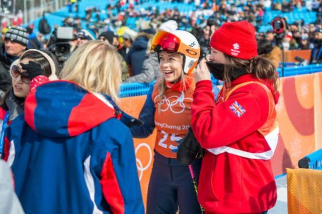 Emily Sarsfield in Olympic Ski Cross Finals Tonight