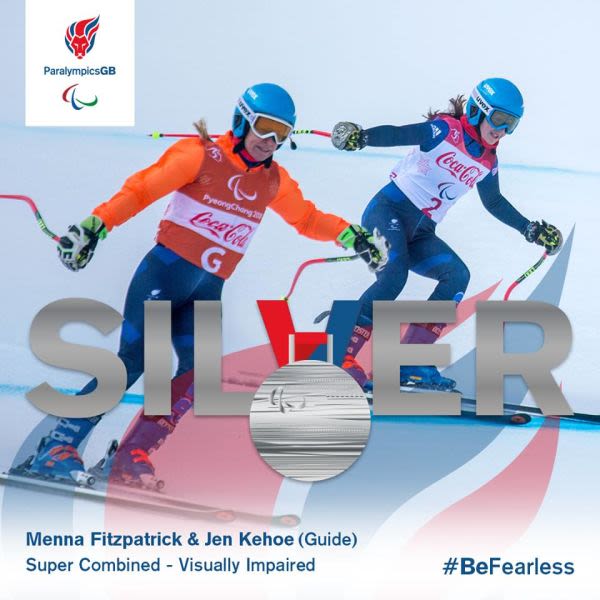 Second Silver and Fourth Medal For British Skiers at 2018 Paralympics