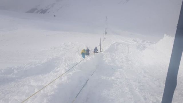 Digging Out after up to Two Feet (60cm) of Snow Falls in New Zealand