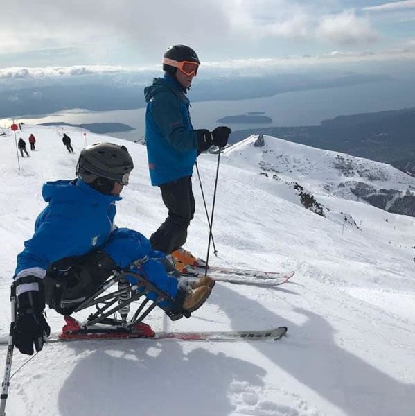 Sit Ski Skier Qualifies as Ski Instructor