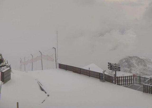 October Snowfall in the Alps