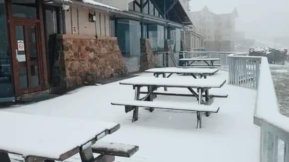 Snow in Southern Hemispshere as Ski Area Aims to Open for First Day of Summer