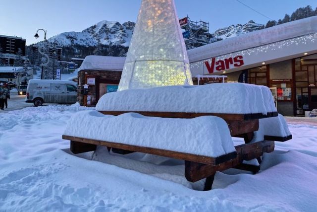 Fresh Snowfall in the Alps 