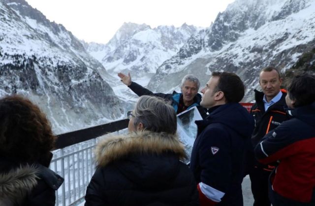 Macron Visits Vallee Blanche to Witness Climate Change in Action