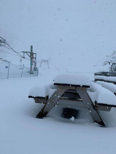 Big July Snowfall on European Ski Glacier