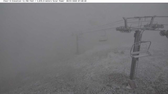 First Snow on US Peaks