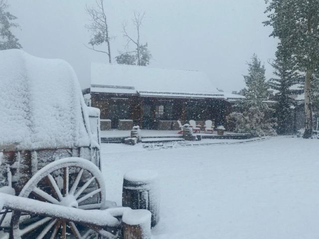 Snow in The Rockies