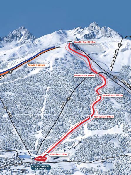 Courchevel Christens New 2023 World Championships Downhill