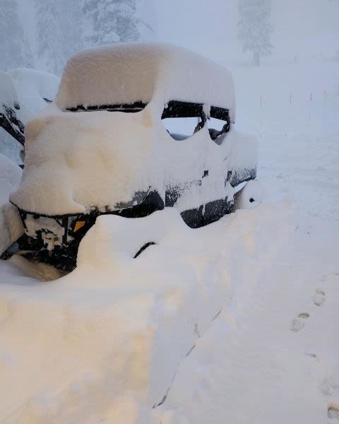 Over a Metre (40 Inches) Of October Snowfall For California