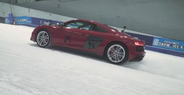 Indoor Snow 'Road Test' For Supercars