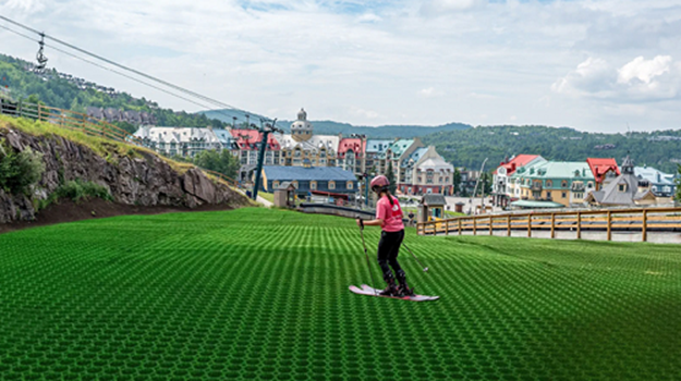 Dry Ski Slope Opens For Summer Skiing at Eastern Canada's Largest Resort 