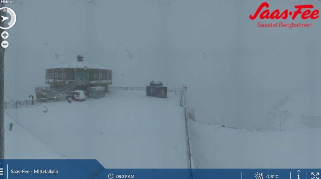 Fresh August Snowfall in the Alps