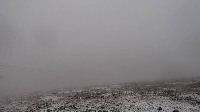 Summer Snowfall in the Canadian Rockies