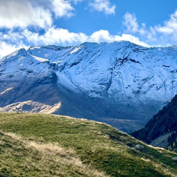 Snowfall in the Alps and Pyrenees