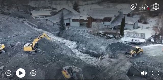 French Resort Risoul Cut Off & Damaged by Flash Floods