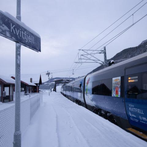 Norwegian Ski Train Gets New Paint Job