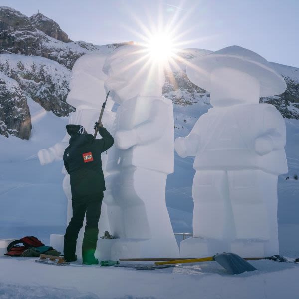 Lego Created in Austrian Snow
