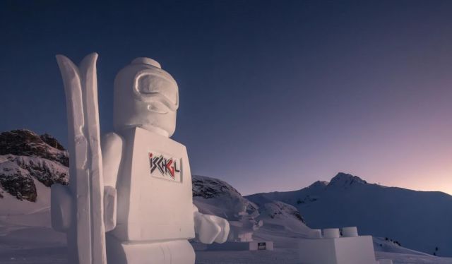 Lego Created in Austrian Snow