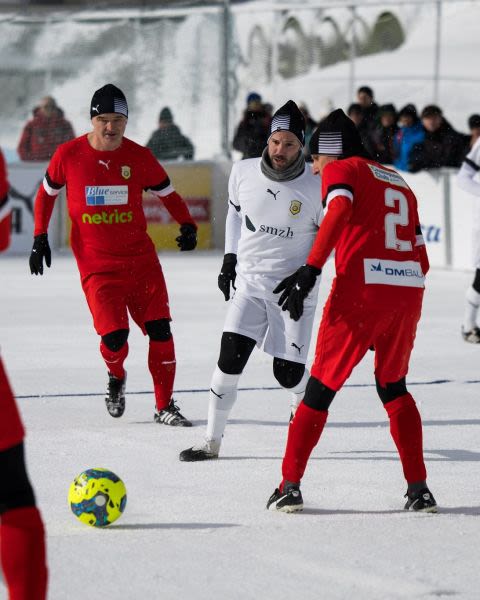 Football World Cup on Ice and Snow in Arosa