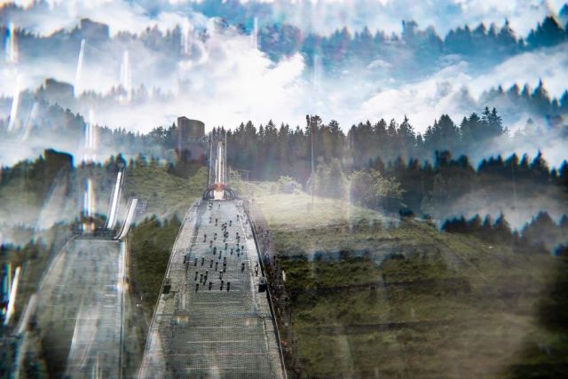 Running Up Courchevel’s Ski Jump