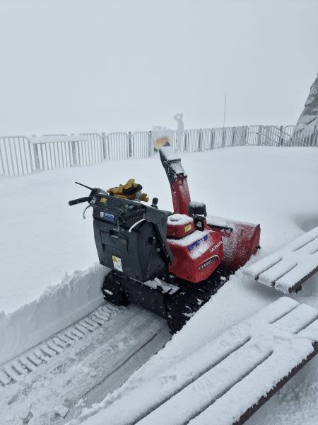 Summer Snowfall in The Alps