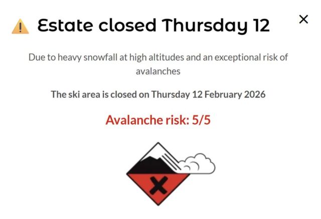 Huge Snowfalls, Max Avalanche Danger & Gales Close Resorts in Alps & Pyrenees 
