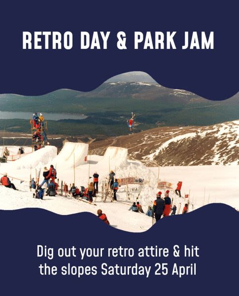 Retro Ski Attire Day At Scotland’s Still-Open Cairngorm This Weekend