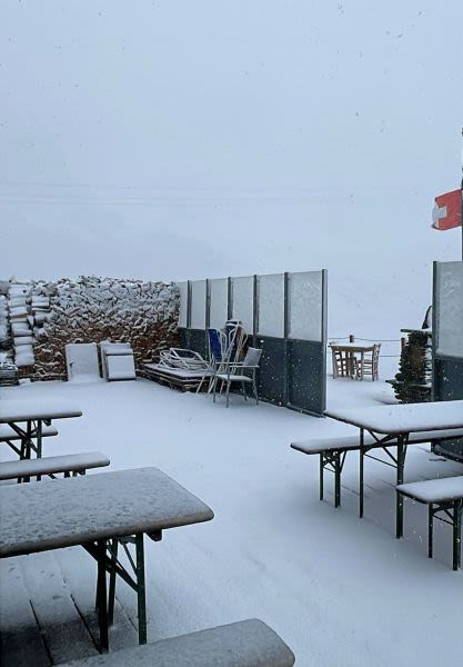 Some Snowfall High in the Alps
