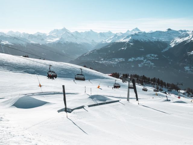 Crans Montana Snowpark upgraded