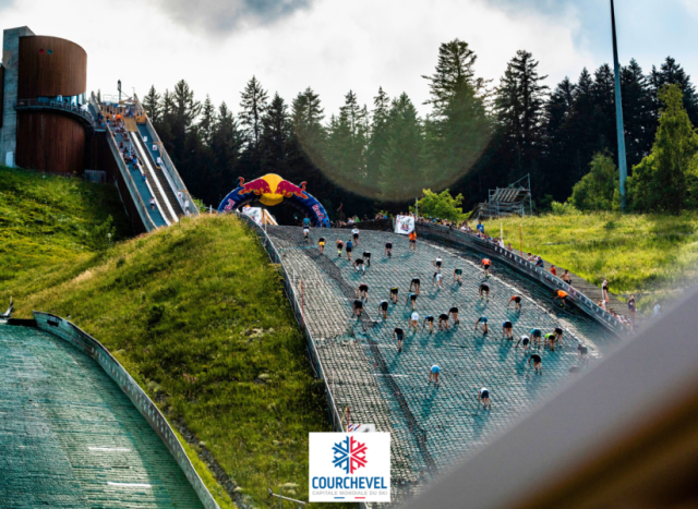 Running Up Courchevel’s Ski Jump