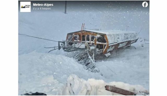 Avalanche damage forces Châtelet Chairlift in Méribel to close for season