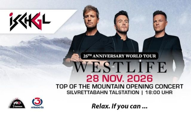 Westlife to headline Ischgl’s ‘Top of the Mountain’ Concert