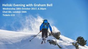 Win a ticket to hear Graham Bell talk about heli-skiing...