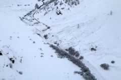 Clearing an avalanche-blocked road - Bessans, France