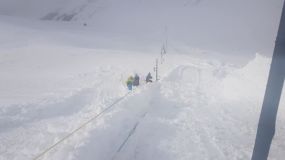 Digging Out after up to Two Feet (60cm) of Snow Falls in New Zealand