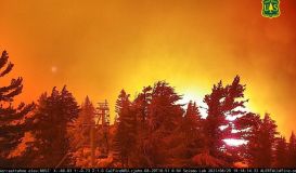 Wildfire Reaches Sierra At Tahoe Ski Resort in California