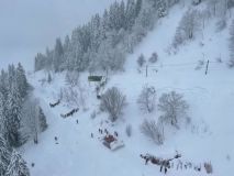 Avalanche Hits and Derails Villars Funicular