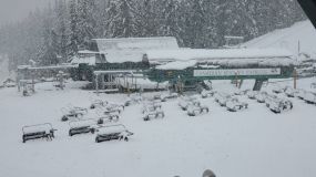 Snow Just Before Summer Closes US Ski Resort