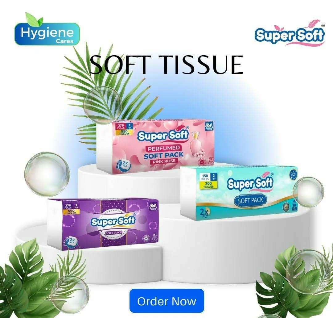 Imported Super Soft Pack 2-Ply 550 sheet